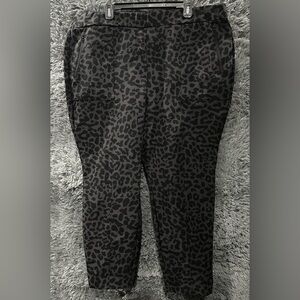 Lane Bryant leopard skinny pants